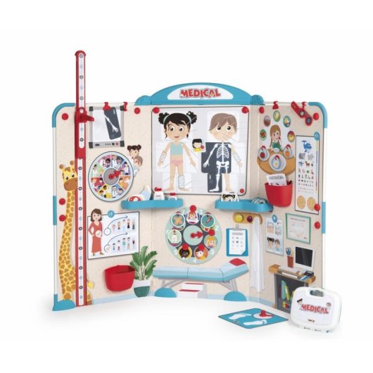 Ambulatorio Medico Bambini Smoby Multicolore 3+ Con Accessori Magneti