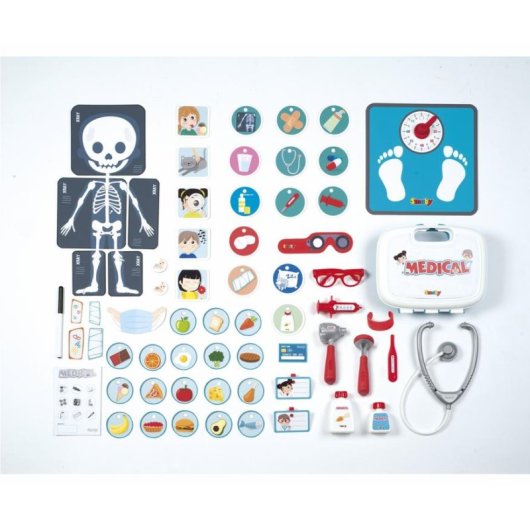 Ambulatorio Medico Bambini Smoby Multicolore 3+ Con Accessori Magneti