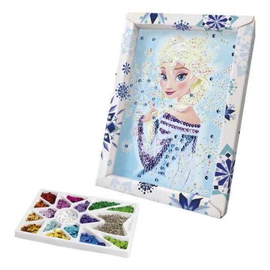 Kit Pittura a Diamanti Lansay Elsa Frozen Encorniciato 7+