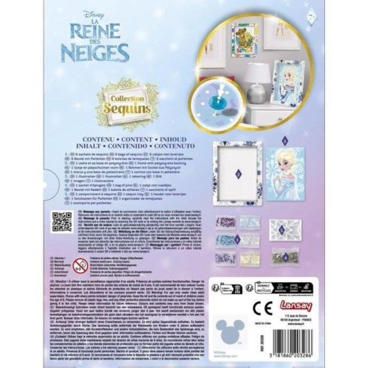 Kit Pittura a Diamanti Lansay Elsa Frozen Encorniciato 7+