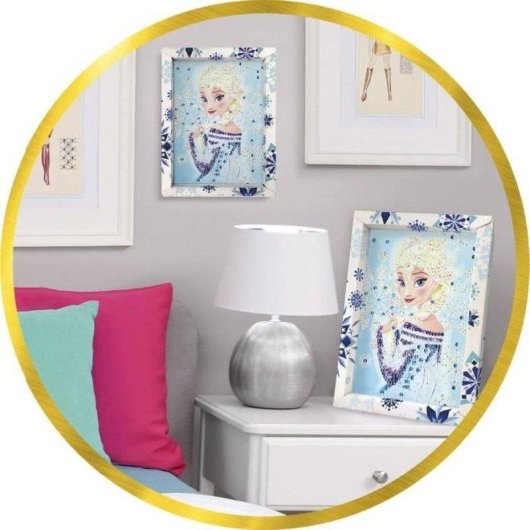Kit Pittura a Diamanti Lansay Elsa Frozen Encorniciato 7+