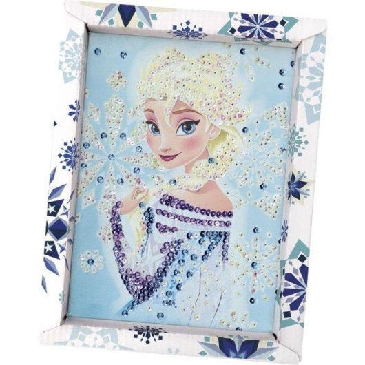 Kit Pittura a Diamanti Lansay Elsa Frozen Encorniciato 7+