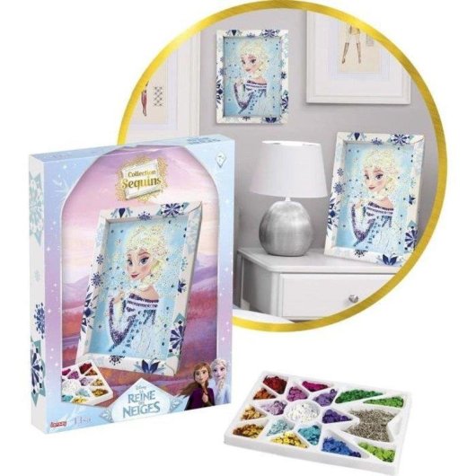 Kit Pittura a Diamanti Lansay Elsa Frozen Encorniciato 7+