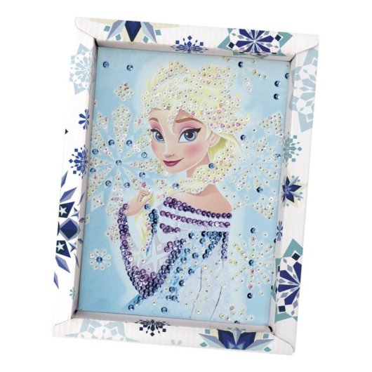 Kit Pittura a Diamanti Lansay Elsa Frozen Encorniciato 7+