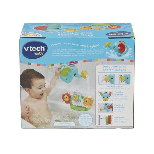 Jogo de Banho VTech Mon Arrosoir Tourni'fleurs Elefante Azul