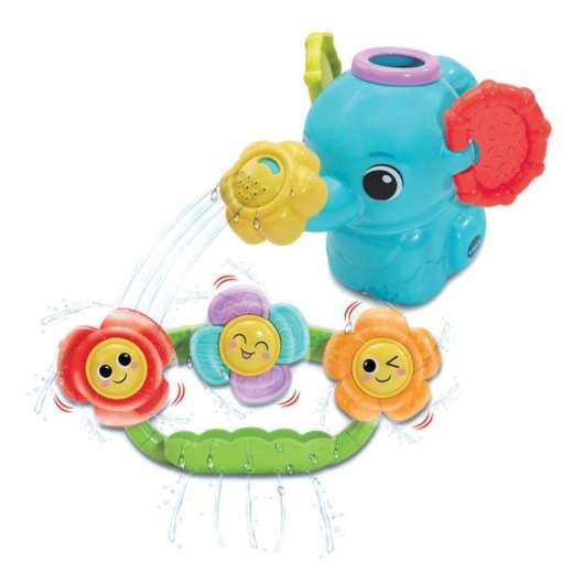 Jogo de Banho VTech Mon Arrosoir Tourni'fleurs Elefante Azul