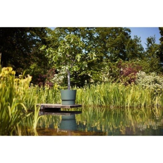 Jardinière Elho Greenville Verte Ø55 x H50 cm Extérieur Résistante Gel UV