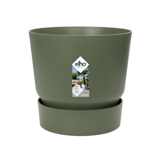 Jardinière Elho Greenville Verte Ø55 x H50 cm Extérieur Résistante Gel UV