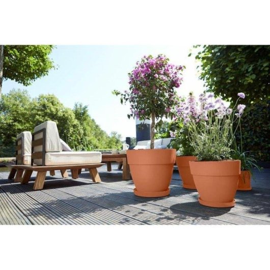Maceta Elho Vibia Campana Round 55 Exterior Marrón Ø55 x 47 cm 74 L