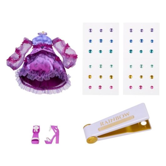 Muñeca Fashion Rainbow High Noemie Violette 28 cm Articulada