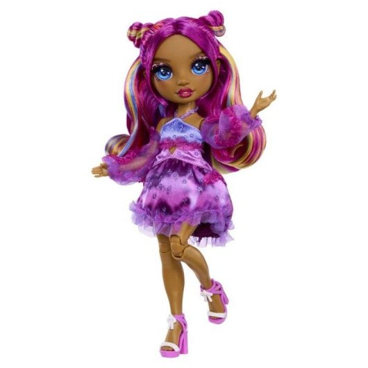 Muñeca Fashion Rainbow High Noemie Violette 28 cm Articulada