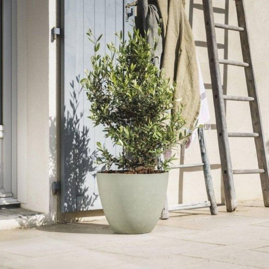Jardinière Ronde EDA Element Ø50 cm 47 L Kaki Résistante UV Gel