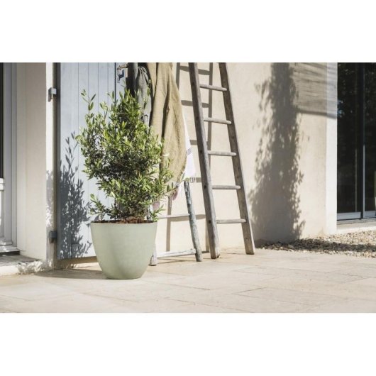 Jardinière Ronde EDA Element Ø50 cm 47 L Kaki Résistante UV Gel
