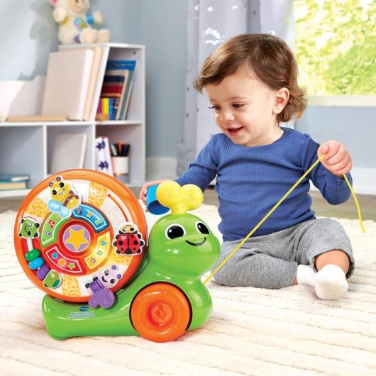Carrito de arrastre musical VTech Rouli-escargot Maxi con concha giratoria y luces