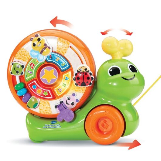 Carrito de arrastre musical VTech Rouli-escargot Maxi con concha giratoria y luces