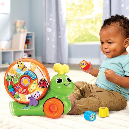 Carrito de arrastre musical VTech Rouli-escargot Maxi con concha giratoria y luces