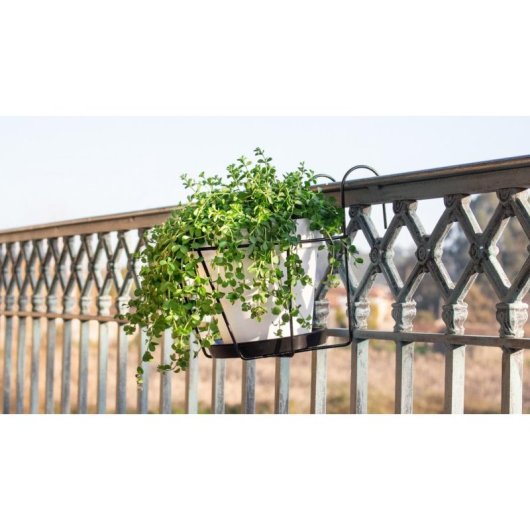 Support Macettes Balcony Artevasi Gris Antracite 25x25cm Drainage Ouvert
