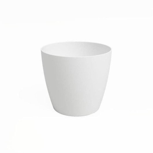 Macetero Artevasi San Remo 30 cm Blanco Plástico Mate Interior Exterior
