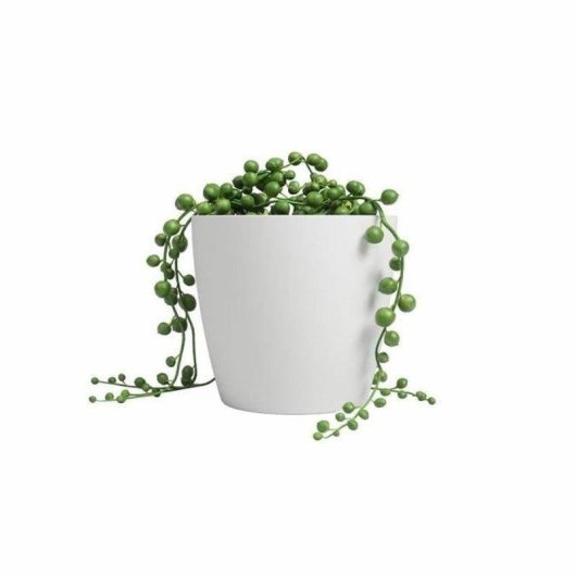 Macetero Artevasi San Remo 30 cm Blanco Plástico Mate Interior Exterior