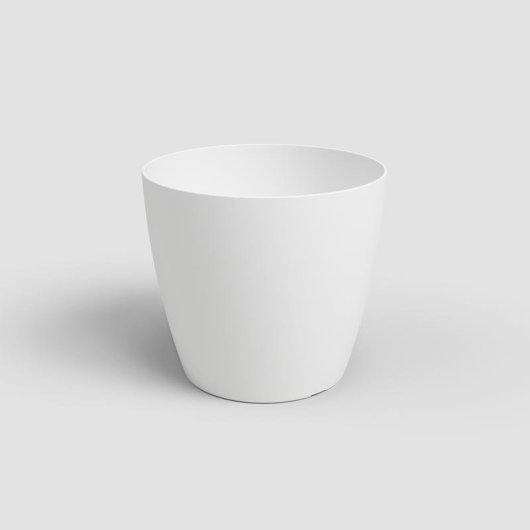 Macetero Artevasi San Remo 30 cm Blanco Plástico Mate Interior Exterior