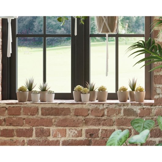 Macetero Artevasi San Remo 30 cm Blanco Plástico Mate Interior Exterior
