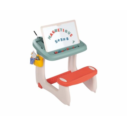 Mesa de atividades Smoby Petit Ecolier verde 80 acessórios 3-8 anos