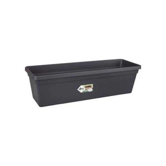 Jardinière Elho Green Basics 40 Rectangulaire 39x16.5x13.7 cm 6L Noir Plastique Recyclé
