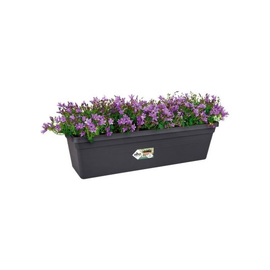Jardinière Elho Green Basics 40 Rectangulaire 39x16.5x13.7 cm 6L Noir Plastique Recyclé