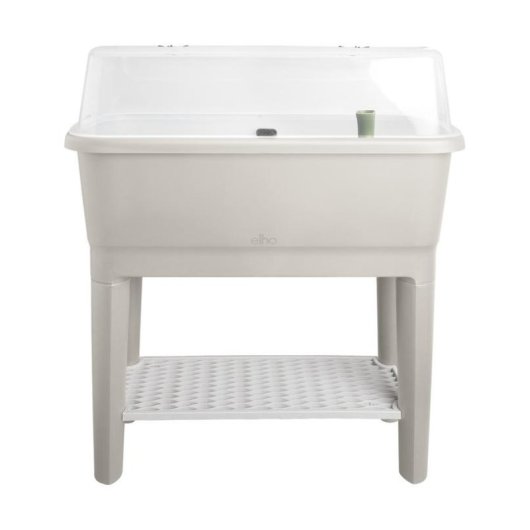 Potager surélevé Elho Noa 64L gris avec cloche et réservoir intégré