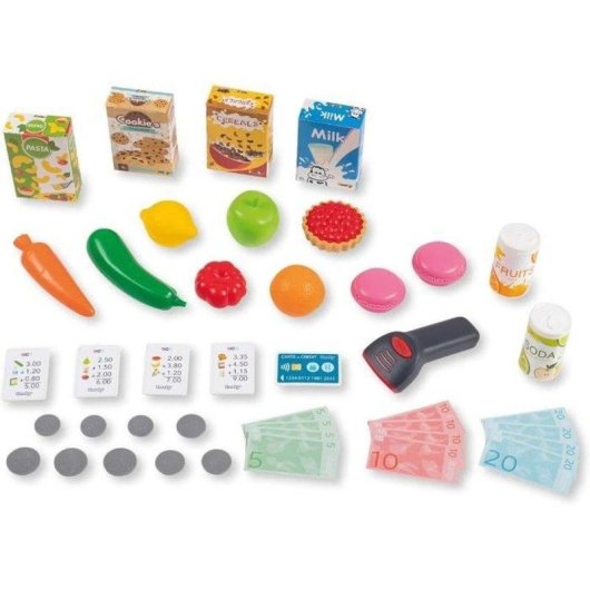 Gioco di Ruolo Supermercato Smoby con Carrello e 42+ Accessori
