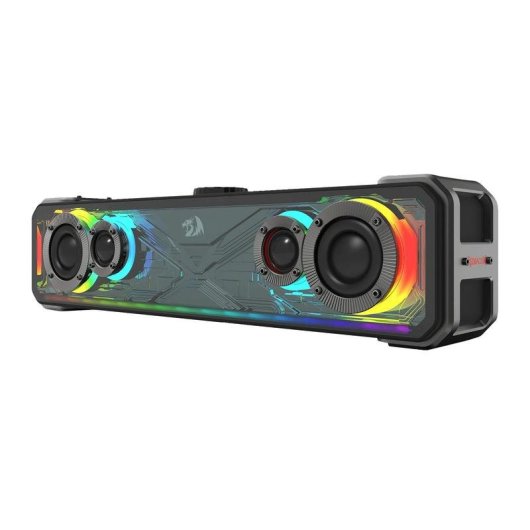 Altavoces Redragon GS817 inalámbricos 30W con iluminación RGB y Bluetooth