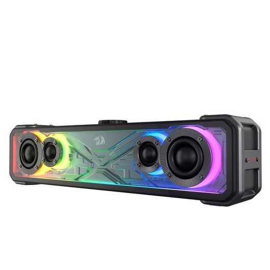 Altavoces Redragon GS817 inalámbricos 30W con iluminación RGB y Bluetooth