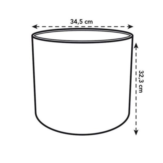 Macetero Elho B.for Soft Rond Blanc Ø35 H32 27L