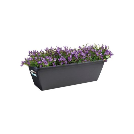 Vaso da fiori Elho Barcelona Balconnière 40 Rettangolare Antracite Plastica Riciclata