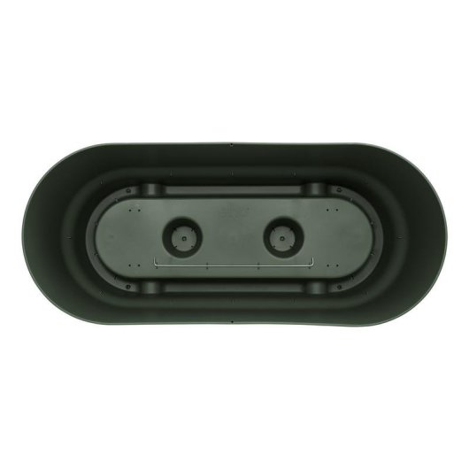 Macetero Elho Greenville Terrase 80 Oval avec Roues 42 L - Plastique Recyclé