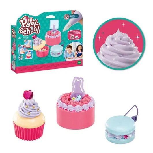 Kit decorazione pasticceria infantile violetta Epoch con mini torte