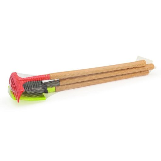 Kit Utensili Giardino Bambini Ecoiffier 4338 - 3 Pezzi 70 cm Multicolore