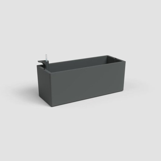 Jardinière rectangulaire Artevasi Rimini 17L Auto-irrigation SWS Gris anthracite