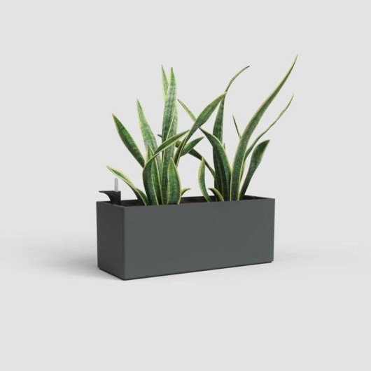 Jardinière rectangulaire Artevasi Rimini 17L Auto-irrigation SWS Gris anthracite