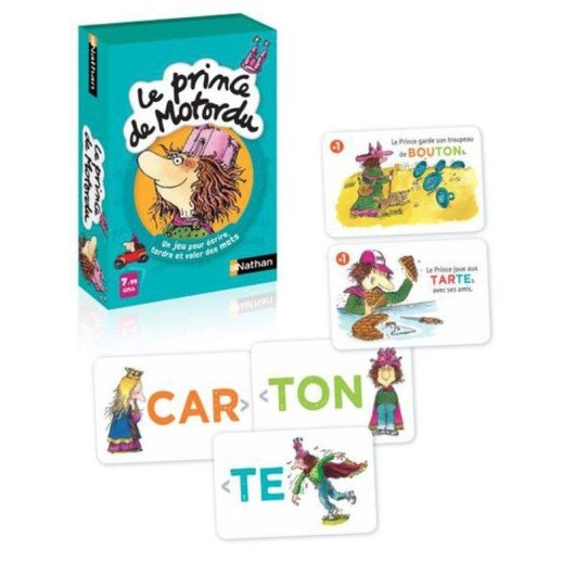 Gioco di Carte Nathan Le Prince De Motordu - Costruzione di Sillabe