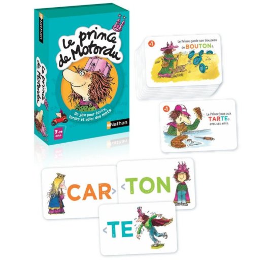 Gioco di Carte Nathan Le Prince De Motordu - Costruzione di Sillabe