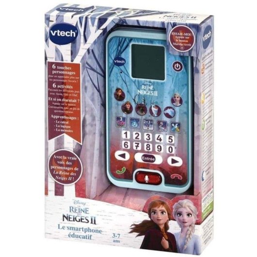 Telefone Educativo VTech Frozen II com Ecrã LCD e Atividades Interativas