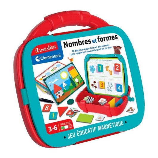 Maleta de Aprendizaje Magnética Clementoni Números y Formas 3+