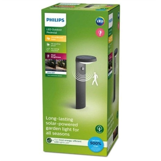Solarmodul-LED-Flutlicht Philips Tyla 1,2W 3000K Warmweiß Anthrazit IP44