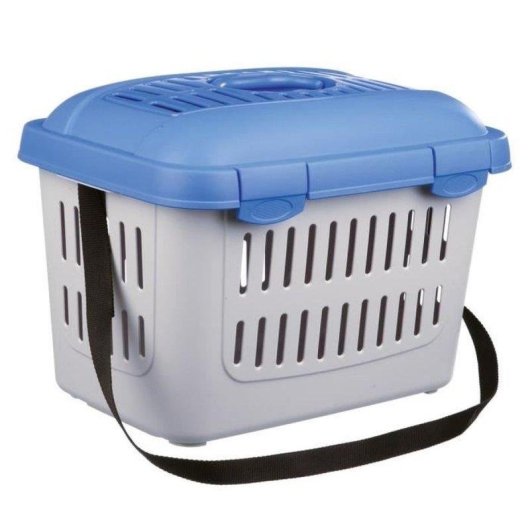 Trasportino Trixie Midi-capri per conigli e roditori, 44x33x32 cm, con maniglia e tracolla