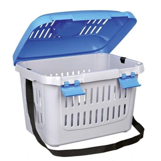Trasportino Trixie Midi-capri per conigli e roditori, 44x33x32 cm, con maniglia e tracolla