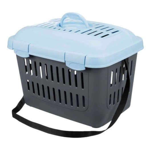 Trasportino Trixie Midi-capri per conigli e roditori, 44x33x32 cm, con maniglia e tracolla