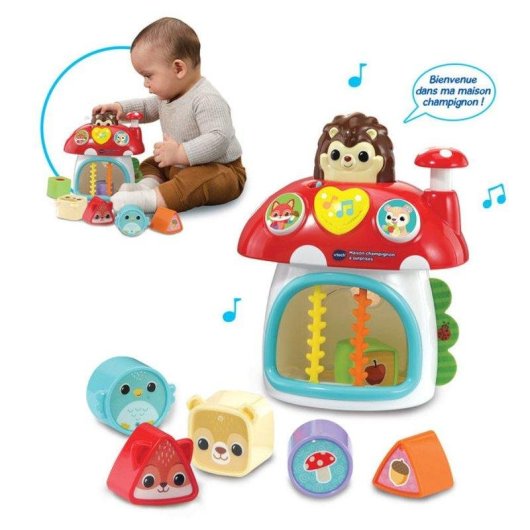 Casa de setas interactiva VTech Baby con clasificador de formas y sonidos