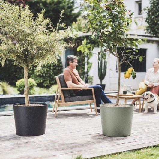 Jardinière Éda Element Conique 30 L Kaki