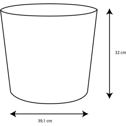 Jardinière Éda Element Conique 30 L Kaki